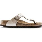 Dámské Kožené sandály Birkenstock Gizeh v béžové barvě z kůže ve velikosti 41 ve slevě na léto udržitelná móda 