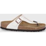 Dámské Kožené sandály Birkenstock Gizeh v béžové barvě z kůže ve velikosti 41 na léto udržitelná móda 