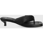 Dámské Kožené sandály Boss v černé barvě z kůže ve velikosti 36 na léto 