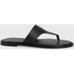 Dámské Designer Kožené sandály Calvin Klein v černé barvě z kůže ve velikosti 39 ve slevě na léto 