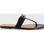 Dámské Kožené sandály Gant v černé barvě z gumy ve velikosti 39 ve slevě na léto 
