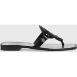 Dámské Kožené sandály Karl Lagerfeld v černé barvě z kůže ve velikosti 37 ve slevě na léto 