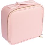 Kosmetické kufry v růžové barvě z koženky veganské 