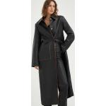 Dámské Kožené kabáty v černé barvě z polyesteru ve velikosti 10 XL ve slevě 