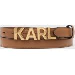 Dámské Kožené pásky Karl Lagerfeld v hnědé barvě z kůže ve velikosti M 