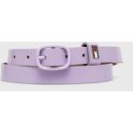 Dámské Kožené pásky Tommy Hilfiger ve fialové barvě z kůže délka 100 