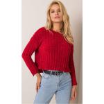 Dámské Pletené svetry v červené barvě z bavlny ve velikosti M 
