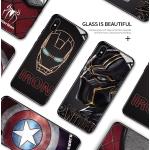 Kryt Marvel Avengers Captain America Ironman Spiderman Glass Case pro iPhone
