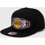 Kšiltovka Mitchell&Ness Los Angeles Lakers černá barva, s aplikací