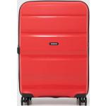 Dámské Textilní kufry American Tourister v červené barvě s teleskopickou rukojetí 