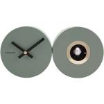 Designové hodiny Karlsson v zelené barvě z ocele 