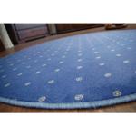 Kulatý koberec CHIC 178 modrý kruh 100 cm