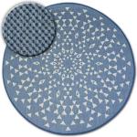 Kulatý koberec FLAT 48715/591 SISAL - vitráže kruh 120 cm
