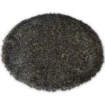 Kulatý koberec LOVE SHAGGY model 93600 černý/hnedy kruh 120 cm