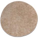 Kulatý koberec SERENADE svetle hnědý kruh 100 cm