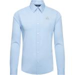 Pánské Slim fit košile La Martina ve světle modré barvě v ležérním stylu z popelínu ve velikosti L ve slevě 