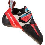 Dámské Vysoké trekové boty La Sportiva Solution v červené barvě ve velikosti 38 na suchý zip 