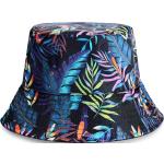 Lacuna | Oboustranný černý klobouk bucket s květinovým vzorem