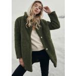 Olivový dámský kabát Urban Classics Ladies Oversized Sherpa Coat 3XL