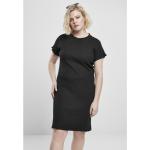 Dámské Tričkové šaty Urban Classics v černé barvě ve velikosti XXL ve slevě plus size 