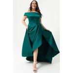 Dámské Plesové šaty v zelené barvě z polyesteru ve velikosti XXL ve slevě plus size 