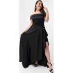 Dámské Plesové šaty v černé barvě z polyesteru ve velikosti XXL ve slevě plus size 