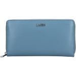 Dámské Kožené peněženky Lagen v modré barvě z kůže 