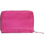 Dámské Kožené peněženky Lagen v růžové barvě z kůže 