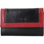 Lagen Dámská peněženka kožená BLC/4390 Černá/červená