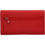 Dámské Kožené peněženky Lagen v červené barvě v elegantním stylu z kůže 
