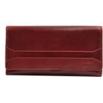 Dámské Kožené peněženky Lagen v bordeaux červené z kůže 