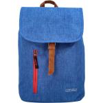 Batohy na notebook Mustang v modré barvě ze syntetiky s kapsou na notebook udržitelná móda 