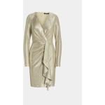 Dámské Designer Koktejlové šaty Ralph Lauren Ralph ve zlaté barvě ze syntetiky ve velikosti 2 ve slevě 