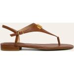 Dámské Designer Kožené sandály Ralph Lauren Ralph v hnědé barvě z kůže ve velikosti 39 na léto 