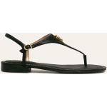 Dámské Designer Kožené sandály Ralph Lauren Ralph v černé barvě z kůže ve velikosti 37 na léto 