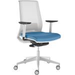 Kancelářské židle v bílé barvě z plastu s kolečky 
