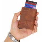 Pánské Kožené peněženky v šedé barvě z kůže 