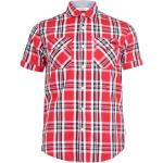 Pánské Košile Lee Cooper v červené barvě z bavlny 