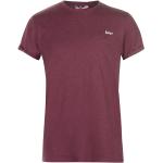 Lee Cooper tričko pánské Burgundy Marl Barva: Hnědá, Velikost: S