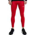 Pánské Běžecké legíny Nike v červené barvě 