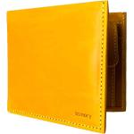 Pánské Kožené peněženky v žluté barvě z kůže vyrobené v Česku 