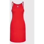 adidas Letní šaty adicolor Classics HC2037 Červená Slim Fit