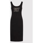 Dámské Designer Letní šaty DKNY v černé barvě sportovní ve velikosti XS ve slevě 