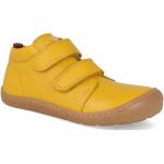 Dívčí Kožené kotníkové boty v žluté barvě z kůže ve velikosti 22 
