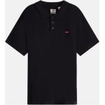 Pánská  Trička s límečkem LEVI´S v černé barvě z bavlny ve velikosti XS 