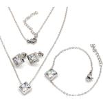 Linda's Jewelry Sada šperků Shiny Square chirurgická ocel IS023