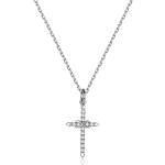 Linda's Jewelry Stříbrný náhrdelník Infinite Cross Ag 925/1000 INH076