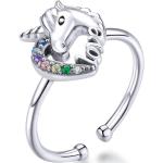 Linda's Jewelry Stříbrný prsten Pohádkový Jednorožec Ag 925/1000 IPR077 Velikost: Univerzální