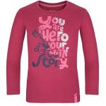 Dětská trička s potiskem Loap v růžové barvě z bavlny ve slevě 