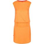 Dámské Letní šaty Loap v oranžové barvě sportovní z bavlny ve velikosti S bez rukávů s kulatým výstřihem 